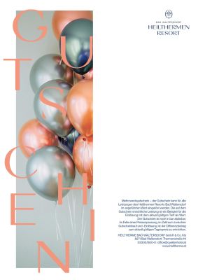 Gutschein mit Bild von Ballonen